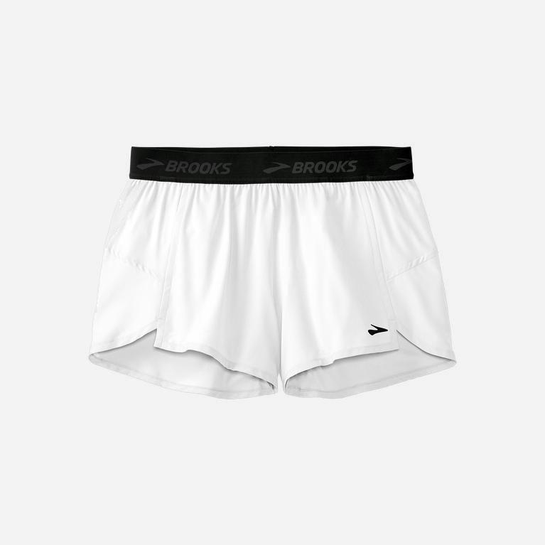 Brooks Chaser 3 Løpeshorts Dame Verkkokauppa - Hvite - Norge (AQS720618)